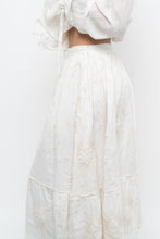 Load image into Gallery viewer, Modern x Cream Embroidered Sun, Stars Maxi Skirt (XS)