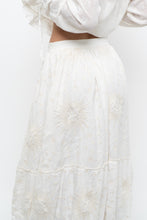 Load image into Gallery viewer, Modern x Cream Embroidered Sun, Stars Maxi Skirt (XS)