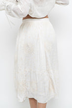Load image into Gallery viewer, Modern x Cream Embroidered Sun, Stars Maxi Skirt (XS)