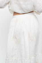Load image into Gallery viewer, Modern x Cream Embroidered Sun, Stars Maxi Skirt (XS)