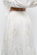 Load image into Gallery viewer, Modern x Cream Embroidered Sun, Stars Maxi Skirt (XS)