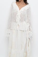 Load image into Gallery viewer, Vintage x Cream Embroidered Frilly Blouse (S-XL)