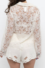 Load image into Gallery viewer, Vintage x JONES NY Cream Lace Blouse (XS-M)