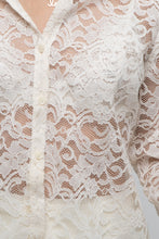 Load image into Gallery viewer, Vintage x JONES NY Cream Lace Blouse (XS-M)