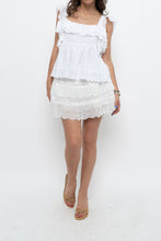 Load image into Gallery viewer, GAP x Deadstock White Tiered Cotton Mini Skirt (S, M)