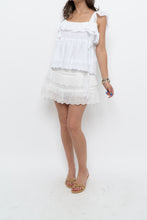 Load image into Gallery viewer, GAP x Deadstock White Tiered Cotton Mini Skirt (S, M)