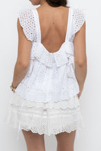Load image into Gallery viewer, Modern x White Eyelette Frilly Cotton Tank (S, M)