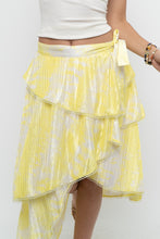 Load image into Gallery viewer, IXIAH x Yellow, White Frilly Wrap Skirt (XS-M)