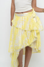 Load image into Gallery viewer, IXIAH x Yellow, White Frilly Wrap Skirt (XS-M)