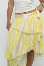 Load image into Gallery viewer, IXIAH x Yellow, White Frilly Wrap Skirt (XS-M)