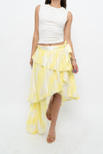 Load image into Gallery viewer, IXIAH x Yellow, White Frilly Wrap Skirt (XS-M)
