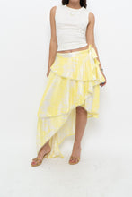 Load image into Gallery viewer, IXIAH x Yellow, White Frilly Wrap Skirt (XS-M)