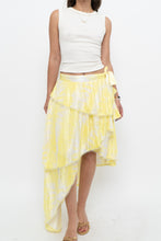Load image into Gallery viewer, IXIAH x Yellow, White Frilly Wrap Skirt (XS-M)