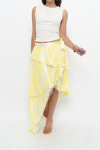 Load image into Gallery viewer, IXIAH x Yellow, White Frilly Wrap Skirt (XS-M)