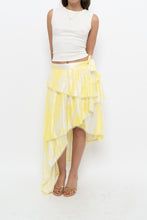 Load image into Gallery viewer, IXIAH x Yellow, White Frilly Wrap Skirt (XS-M)