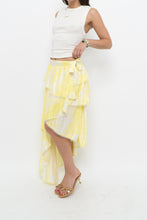Load image into Gallery viewer, IXIAH x Yellow, White Frilly Wrap Skirt (XS-M)