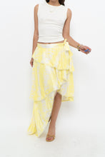 Load image into Gallery viewer, IXIAH x Yellow, White Frilly Wrap Skirt (XS-M)