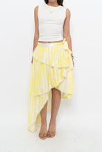 Load image into Gallery viewer, IXIAH x Yellow, White Frilly Wrap Skirt (XS-M)