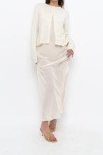Load image into Gallery viewer, Vintage x CALVIN KLEIN Sheer Cream Lace Maxi Slip Dress (S)