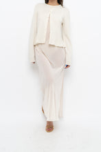 Load image into Gallery viewer, Vintage x CALVIN KLEIN Sheer Cream Lace Maxi Slip Dress (S)