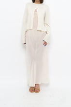 Load image into Gallery viewer, Vintage x CALVIN KLEIN Sheer Cream Lace Maxi Slip Dress (S)