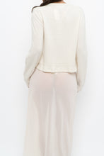 Load image into Gallery viewer, Modern x Cream Wool-blend Frill Cardigan (XS-M)
