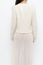 Load image into Gallery viewer, Modern x Cream Wool-blend Frill Cardigan (XS-M)