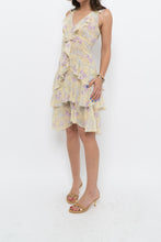 Load image into Gallery viewer, Vintage x Made in USA x ABS BY ALLEN SCHWARTZ Yellow Floral Midi Dress (S)