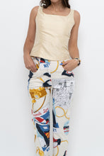 Load image into Gallery viewer, Vintage x SIMON CHANG Pale Yellow Raw Silk Tank (S)