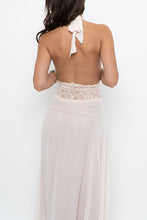 Load image into Gallery viewer, Vintage x Pale Pink Sheer Maxi Slip Dress (L)