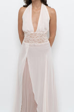 Load image into Gallery viewer, Vintage x Pale Pink Sheer Maxi Slip Dress (L)