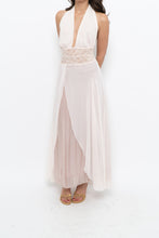 Load image into Gallery viewer, Vintage x Pale Pink Sheer Maxi Slip Dress (L)