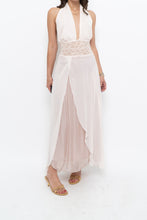 Load image into Gallery viewer, Vintage x Pale Pink Sheer Maxi Slip Dress (L)
