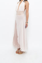 Load image into Gallery viewer, Vintage x Pale Pink Sheer Maxi Slip Dress (L)