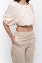 Load image into Gallery viewer, Vintage x Pale Pink Silk Open Top (XS, S)
