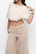 Load image into Gallery viewer, Vintage x Pale Pink Silk Open Top (XS, S)