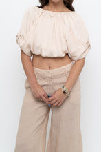 Load image into Gallery viewer, Vintage x Pale Pink Silk Open Top (XS, S)