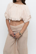 Load image into Gallery viewer, Vintage x Pale Pink Silk Open Top (XS, S)