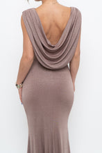 Load image into Gallery viewer, Vintage x Made in Canada x LE CHATEAU Nude Shimmer Gown (XS, S)