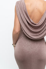Load image into Gallery viewer, Vintage x Made in Canada x LE CHATEAU Nude Shimmer Gown (XS, S)