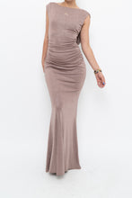 Load image into Gallery viewer, Vintage x Made in Canada x LE CHATEAU Nude Shimmer Gown (XS, S)