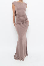 Load image into Gallery viewer, Vintage x Made in Canada x LE CHATEAU Nude Shimmer Gown (XS, S)