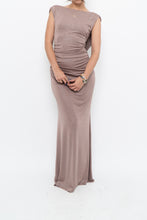 Load image into Gallery viewer, Vintage x Made in Canada x LE CHATEAU Nude Shimmer Gown (XS, S)