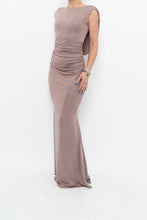 Load image into Gallery viewer, Vintage x Made in Canada x LE CHATEAU Nude Shimmer Gown (XS, S)