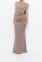 Load image into Gallery viewer, Vintage x Made in Canada x LE CHATEAU Nude Shimmer Gown (XS, S)