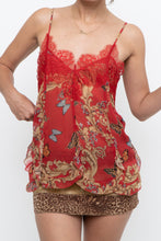 Load image into Gallery viewer, THE KOOPLES x Red Silk Butterfly Tank (XS, S)