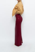 Load image into Gallery viewer, BABYBOO x Red Rhinestone Maxi Skirt (XS)