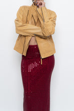 Load image into Gallery viewer, Vintage x Made in India x TRISTAN Yellow Leather Biker Jacket (XS-M)
