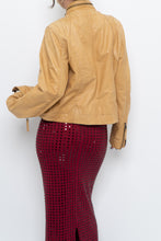 Load image into Gallery viewer, Vintage x Made in India x TRISTAN Yellow Leather Biker Jacket (XS-M)