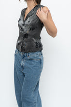 Load image into Gallery viewer, Vintage x Silver Floral Vest (M)